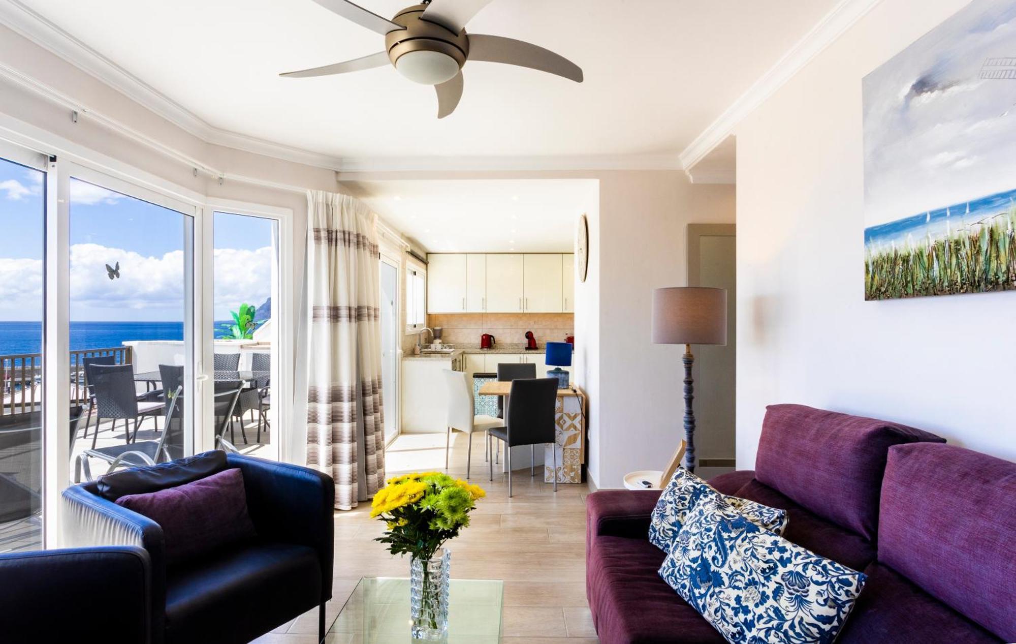 Ocean Panorama - 3 Ac Bedrooms, Private Garage, New Pool, 2 Bathrooms, Tv Channels Acantilado de los Gigantes Esterno foto
